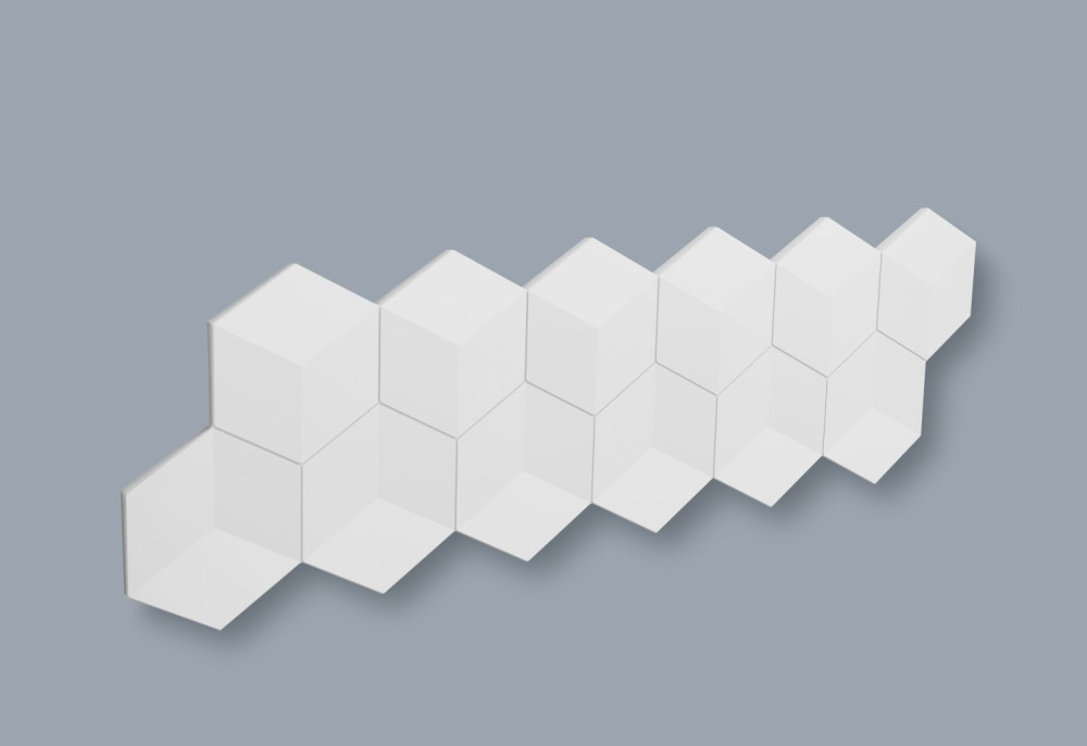 Dekorplate Wallpanels Arstyl Cube fra Deco Systems