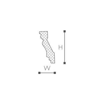 Stukkatur taklist Arstyl Z8 fra Deco Systems