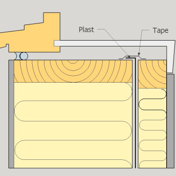 Smygplate WS1 montering notespor fra Deco Systems