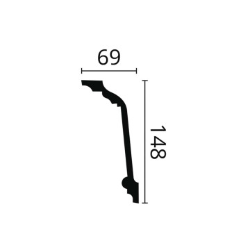 Taklist Z11 teknisk bilde fra Deco Systems