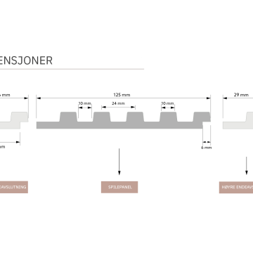 Spilepanel L0101 fra Deco Systems