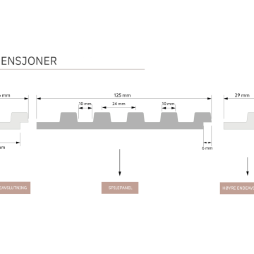 Spilepanel L0104 fra Deco Systems