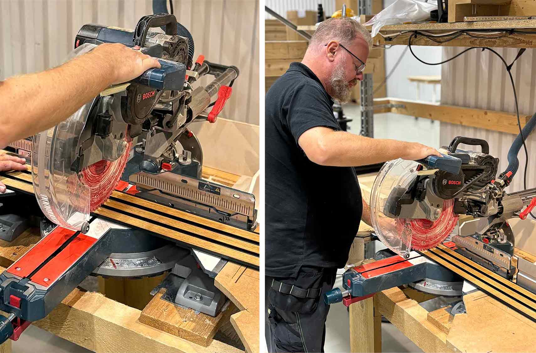 Monterering spilevegg kapping